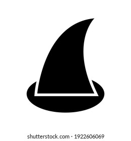wizard hat icon or logo isolated sign symbol vector illustration - high quality black style vector icons
