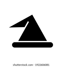 wizard hat icon or logo isolated sign symbol vector illustration - high quality black style vector icons
