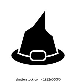 wizard hat icon or logo isolated sign symbol vector illustration - high quality black style vector icons
