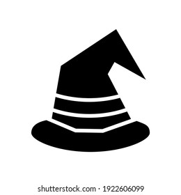 wizard hat icon or logo isolated sign symbol vector illustration - high quality black style vector icons
