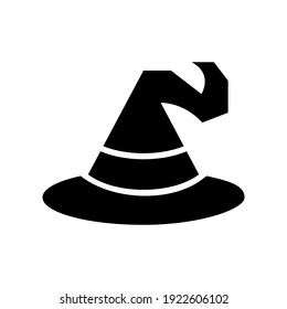 wizard hat icon or logo isolated sign symbol vector illustration - high quality black style vector icons
