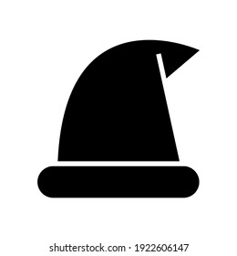 wizard hat icon or logo isolated sign symbol vector illustration - high quality black style vector icons
