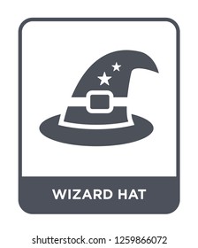 wizard hat icon vector on white background, wizard hat trendy filled icons from Party collection, wizard hat simple element illustration