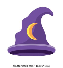 wizard hat on white background vector illustration design