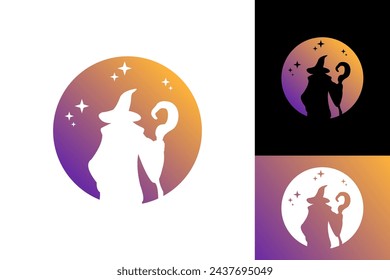 Wizard Hat Person Magician Magic Fantasy Vector Design