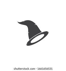 wizard hat vector icon illustration design template
