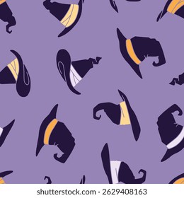 Wizard Hat Vector Seamless Pattern Background for Surface Print Fabric Fashion Wrapping