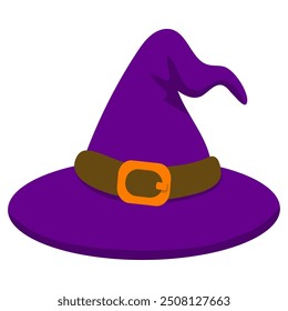 Wizard Hat Witch's Hat Sorcerer Halloween Costume Cartoon Drawing Vector Illustration