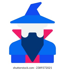 Wizard icon illustration for UIUX, infographic, etc