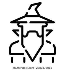 Wizard icon illustration for UIUX, infographic, etc