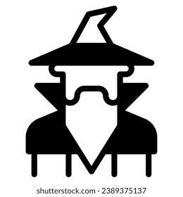 Wizard icon illustration for UIUX, infographic, etc