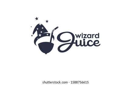 Wizard Juice Vector Royalty Logo Design Inspirations