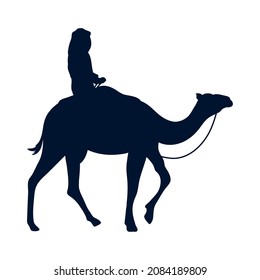 wizard king on camel silhouette