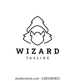 Wizard logo design vector template