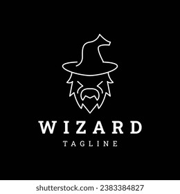 Wizard logo design vector template