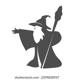 Wizard logo icon design illustration