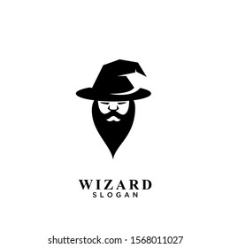 wizard logo icon design vector illustration