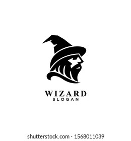 wizard logo icon design vector illustration