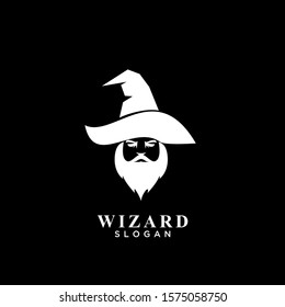 wizard logo icon design vector illustration
