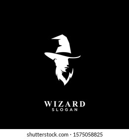 wizard logo icon design vector illustration