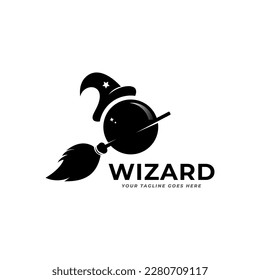 wizard logo icon designs illustration.