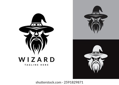 wizard logo icon vector illustration