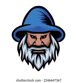 wizard Logo Vector Design silhouette illustration Symbol Icon