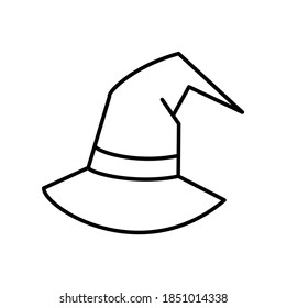 Wizard Long Hat line icon