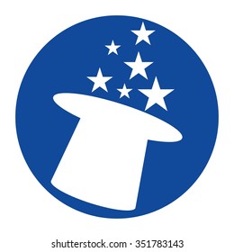 wizard. magician hat logo vector.