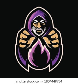 Wizard Mascot Illustration Logo Vector