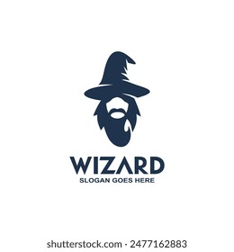 Wizard mascot logo in vector