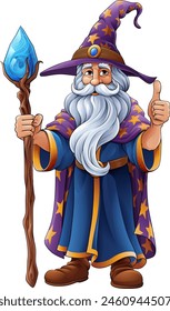 A wizard merlin cartoon beard magician man Halloween character mascot