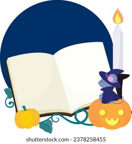 Wizard Mouse Reading Magic Book