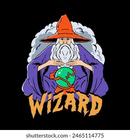 wizard power with magic ball