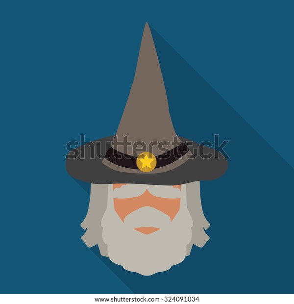 Wizard Sage Pointy Hat Vector 