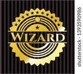 Wizard shiny emblem. Vector Illustration. Detailed.