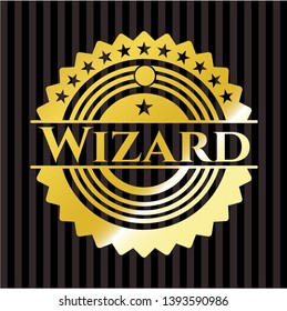 Wizard shiny emblem. Vector Illustration. Detailed.