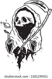 wizard skull image design . for tattoos and more