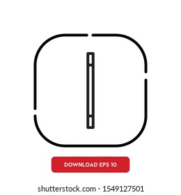 Wizard symbol, magic wand outline vector icon
