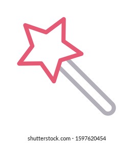 wizard vector color line icon 