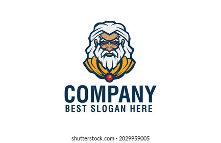 Wizard - Vector logoicon mascot illustration