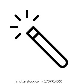 wizard vector thin line icon 