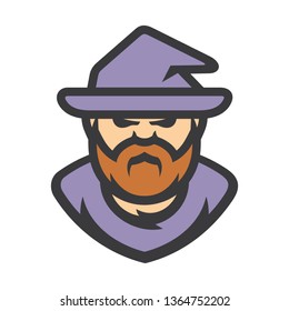 Wizard Warlock Vector Cartoon illustration