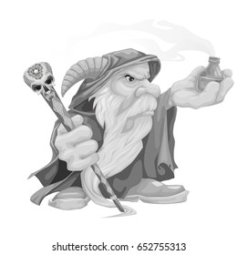 wizard with a white beard