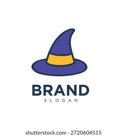 vetor de design de logotipo gráfico de assistente ou witch hat