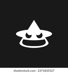 wizard witch logo vector icon template