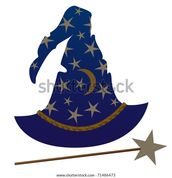 Wizards Hat Stock Vector Royalty Free 71486473 Shutterstock 6968