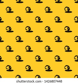 Wizards hat pattern seamless vector repeat geometric yellow for any design