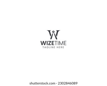 Wize time logo design, w logo