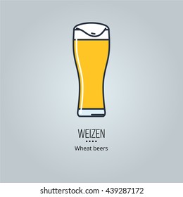 wizen beer glass icon